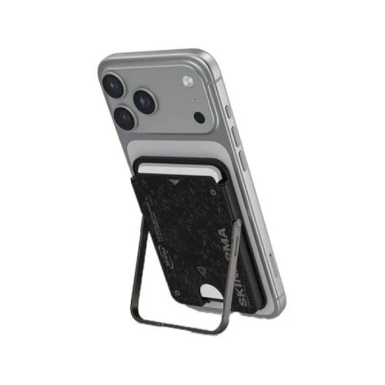 Skinarma magnetic cardholder with smart kick-stand vektor _ onyx